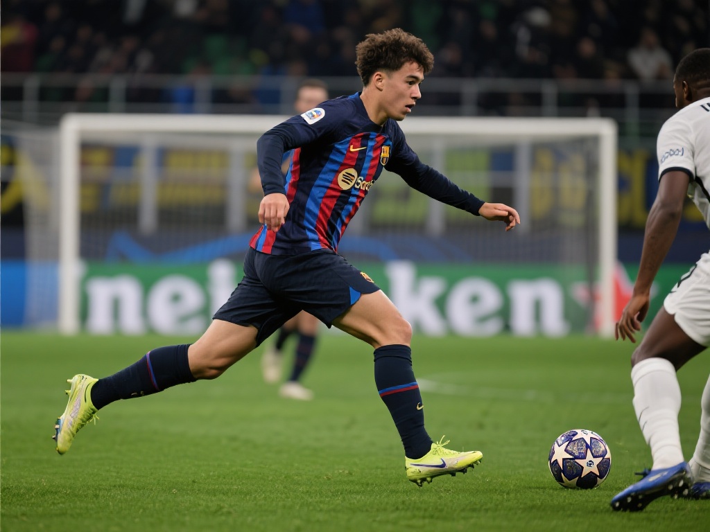 欧冠闪耀!国米飞翼2球1助大破巴萨加冕MVP 从战术角度剖析,这位国米飞翼在比赛中的多