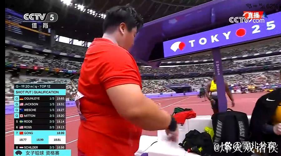 巩立姣与张林茹成功闯入田径世锦赛女子铅球决赛