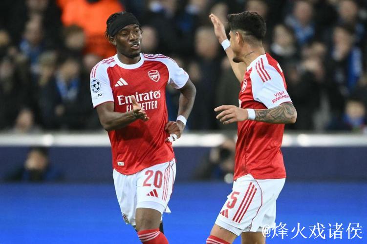 欧冠：马杜埃凯梅开二度 阿森纳3-0完胜布鲁日 六连胜强势领跑